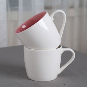 restaurang keramik ny ben porslin vanlig vit fyrkantig / rund fina porslin lyxiga kaffemugg